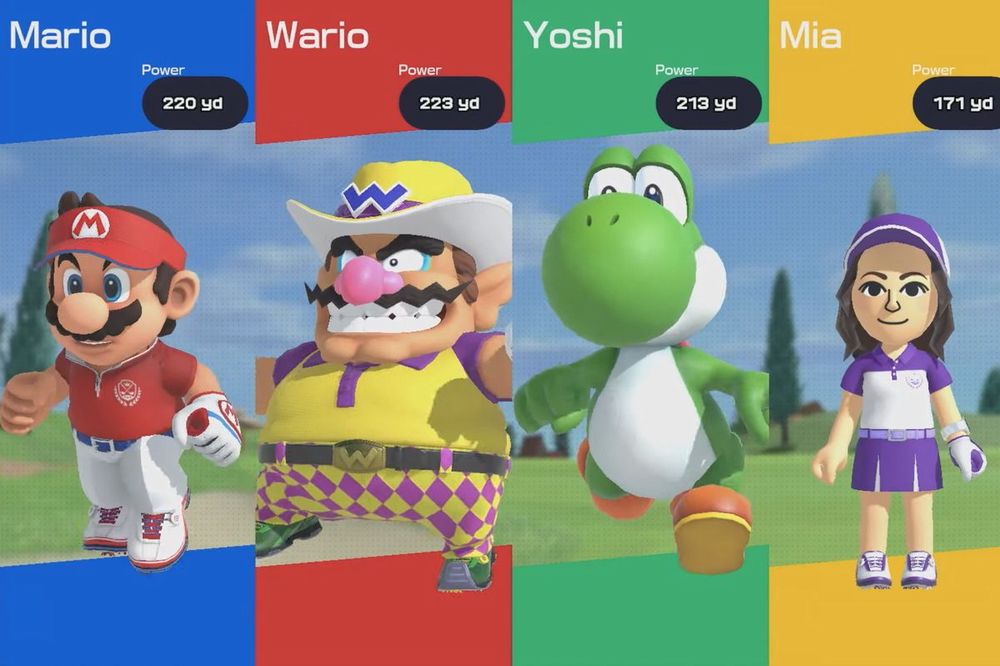 Alcuni personaggi presenti in Mario Golf: Super Rush